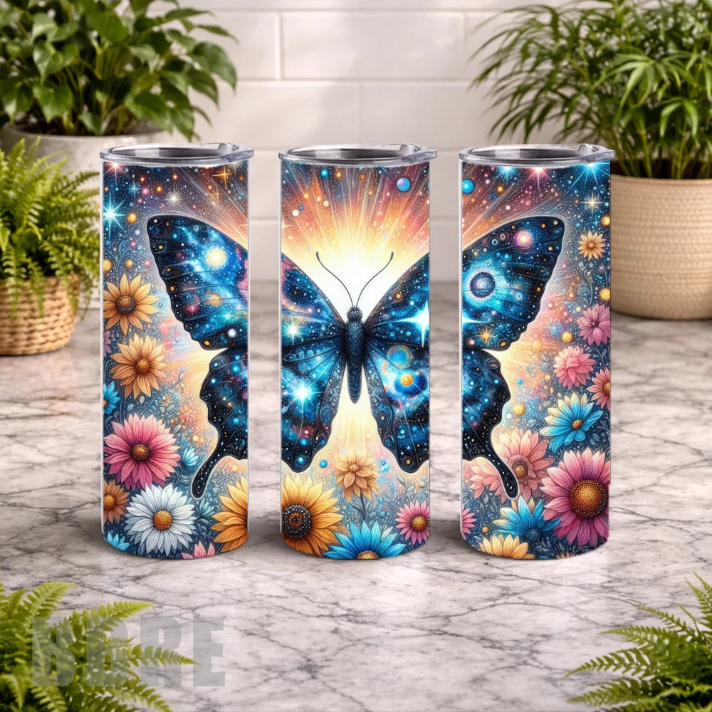 Cosmic Butterfly 20 OZ Wrap Mockup