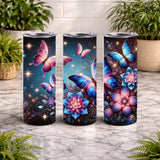 Butterfly Bloom 7 20 OZ Wrap Mockup