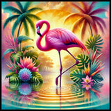 Tropical Flamingo 20 OZ Sublimation Wrap