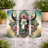 Floral Skull 4 20 OZ Wrap Mockup