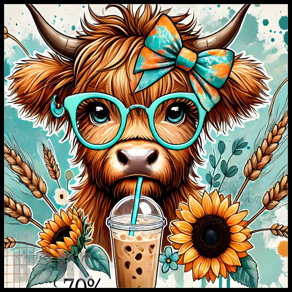 Highland Cow 2 20 OZ Sublimation Wrap