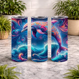 Colorful Dolphin 2 20 OZ Wrap Mockup