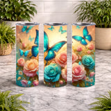 Butterfly Blooms 2 20 OZ Wrap Mockup