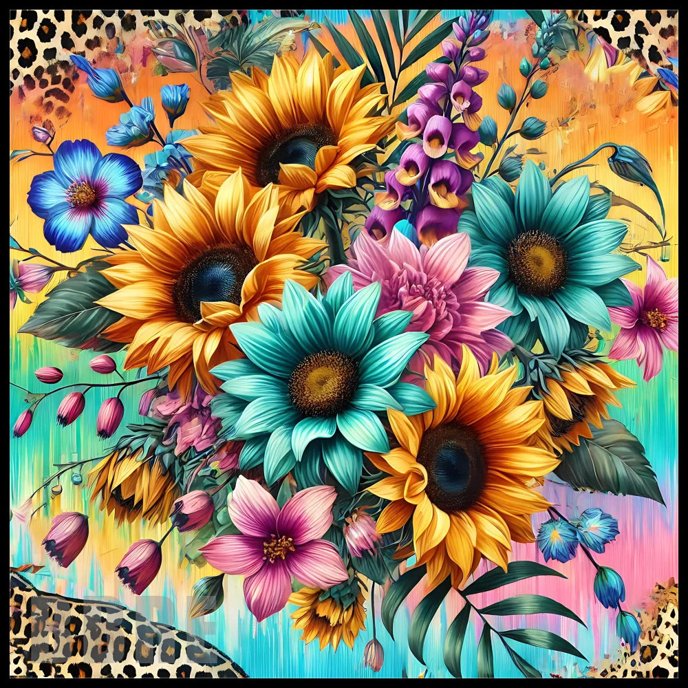 Floral Burst 20 OZ Sublimation Wrap