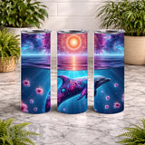 Dolphin Dream 20 OZ Wrap Mockup