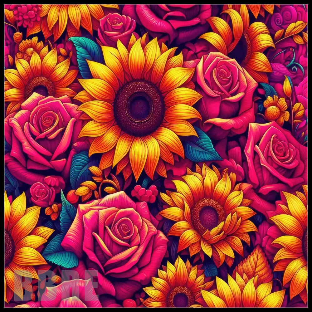Floral Burst 2 20 OZ Sublimation Wrap