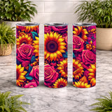 Floral Burst 2 20 OZ Wrap Mockup