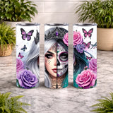 Skull Butterfly 20 OZ Wrap Mockup