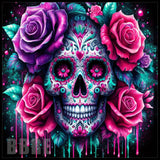 Floral Skull 31 20 OZ Sublimation Wrap