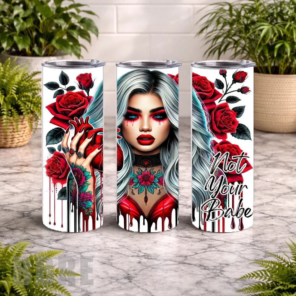 Heart Rose 20 OZ Wrap Mockup