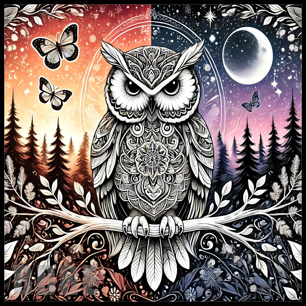 Mystical Owl 20 OZ Sublimation Wrap