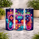 Neon Gamepad 20 OZ Wrap Mockup