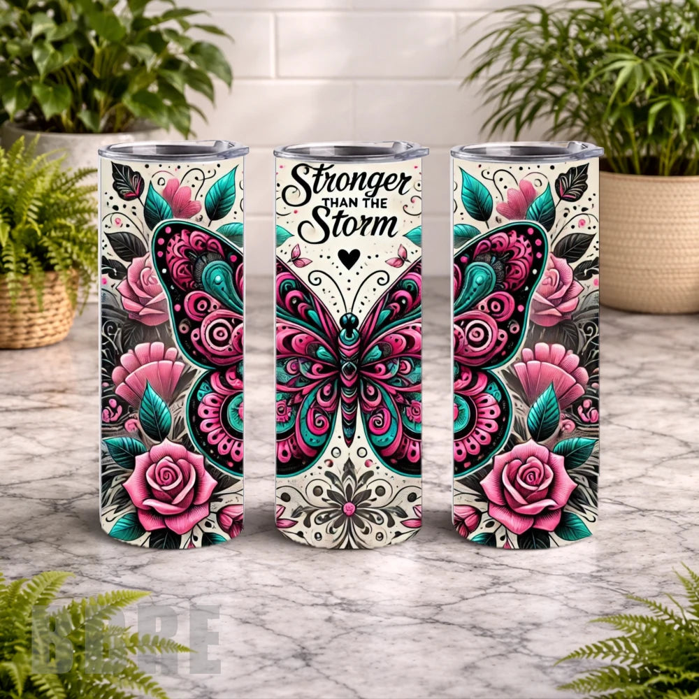 Butterfly Blossom 8 20 OZ Wrap Mockup