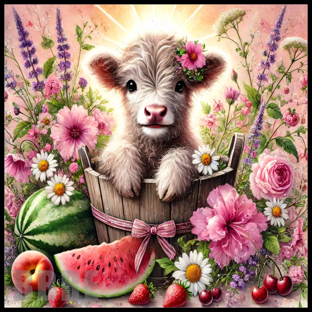 Floral Cow 2 20 OZ Sublimation Wrap