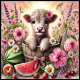 Floral Cow 2 20 OZ Sublimation Wrap
