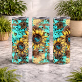 Sunflower Bloom 20 OZ Wrap Mockup