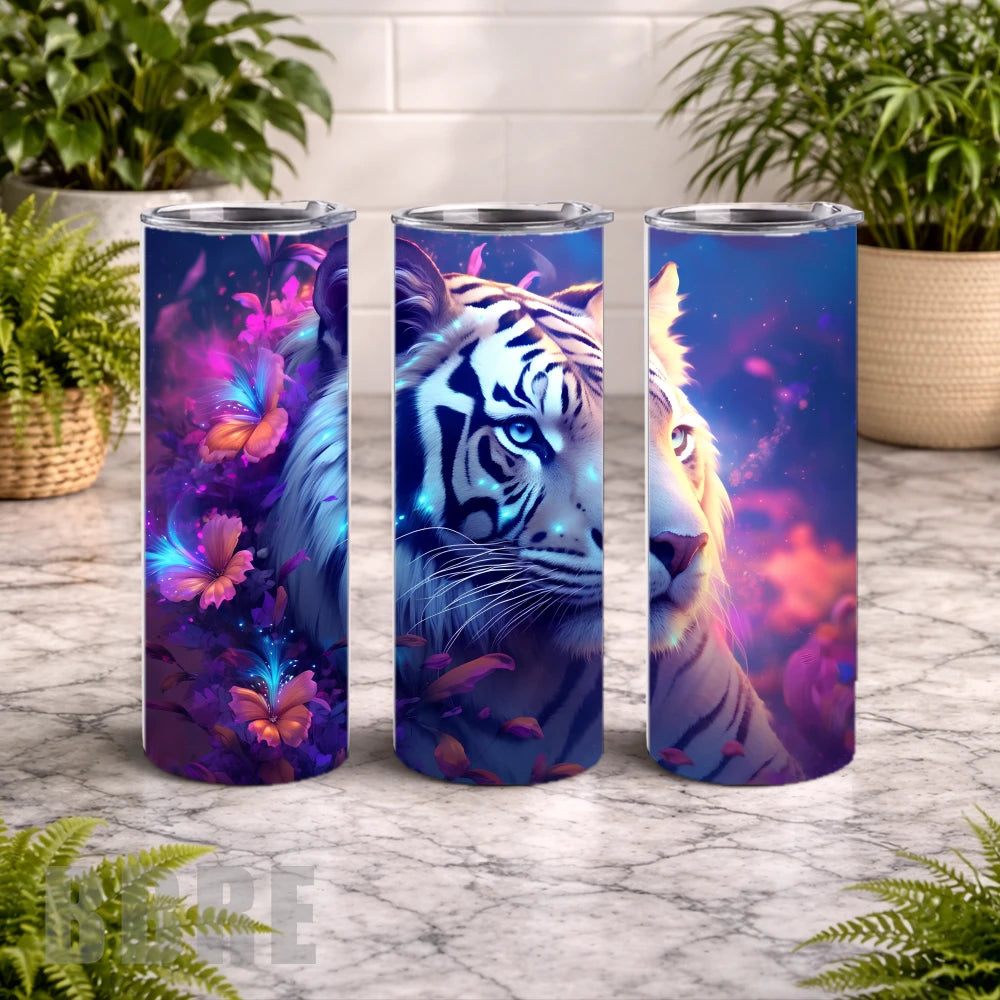 Majestic Tiger 20 OZ Wrap Mockup