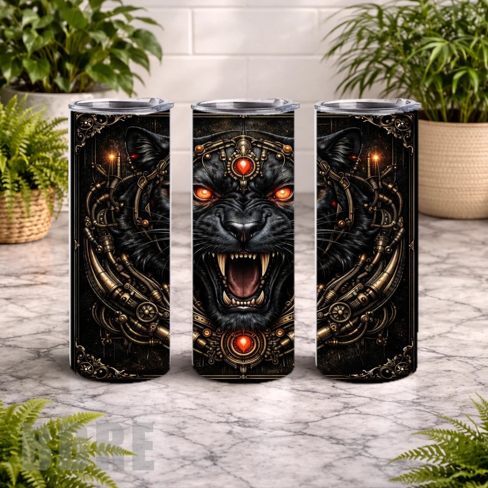 Fierce Panther 2 20 OZ Wrap Mockup