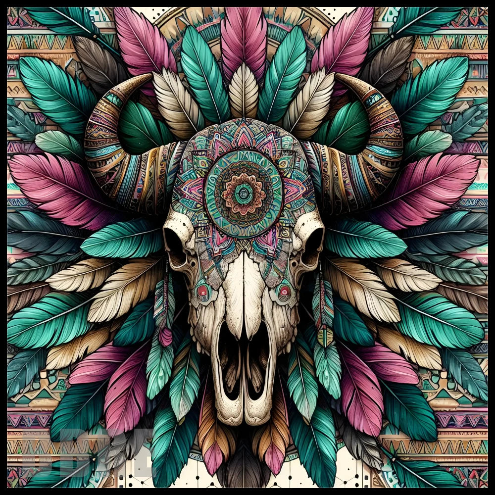 Bohemian Skull 20 OZ Sublimation Wrap