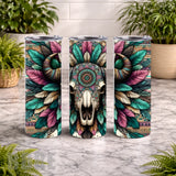 Bohemian Skull 20 OZ Wrap Mockup