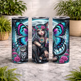 Fairy Cat 20 OZ Wrap Mockup
