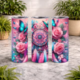 Dreamcatcher Blossoms 20 OZ Wrap Mockup