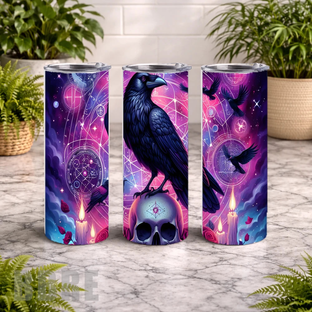 Mystical Raven 20 OZ Wrap Mockup
