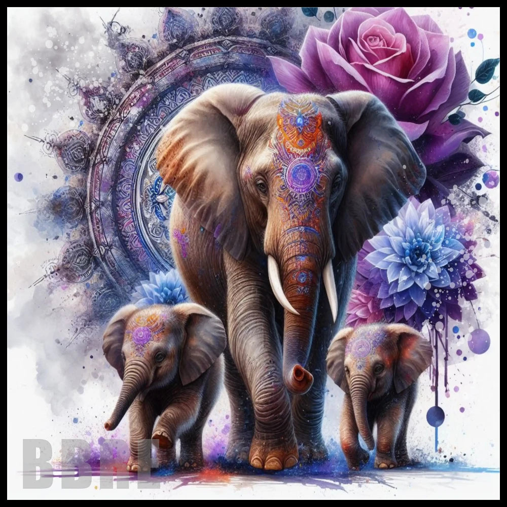 Majestic Elephants 20 OZ Sublimation Wrap