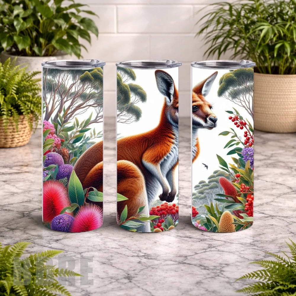 Kangaroo Blossom 20 OZ Wrap Mockup