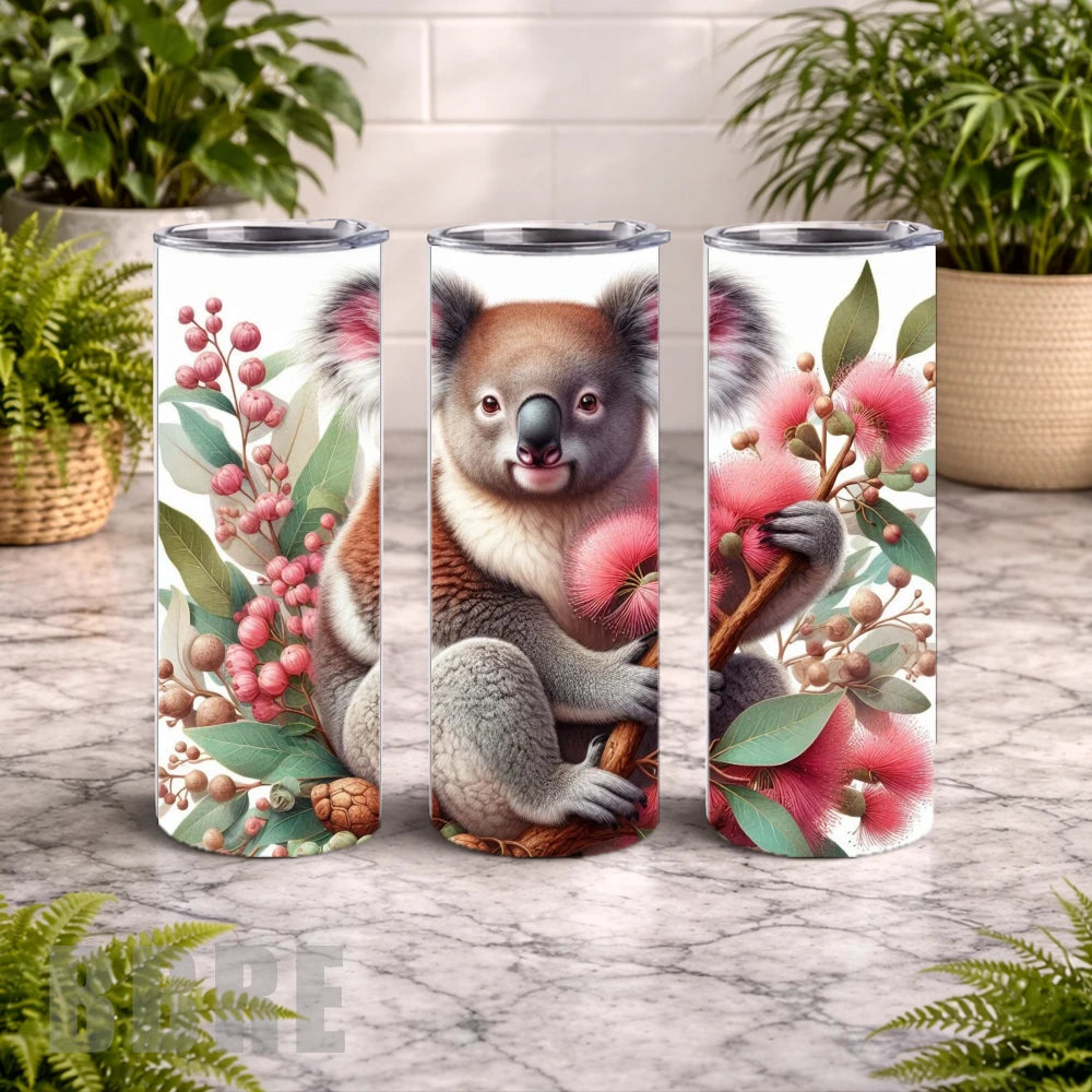 Koala Blossom 2 20 OZ Wrap Mockup