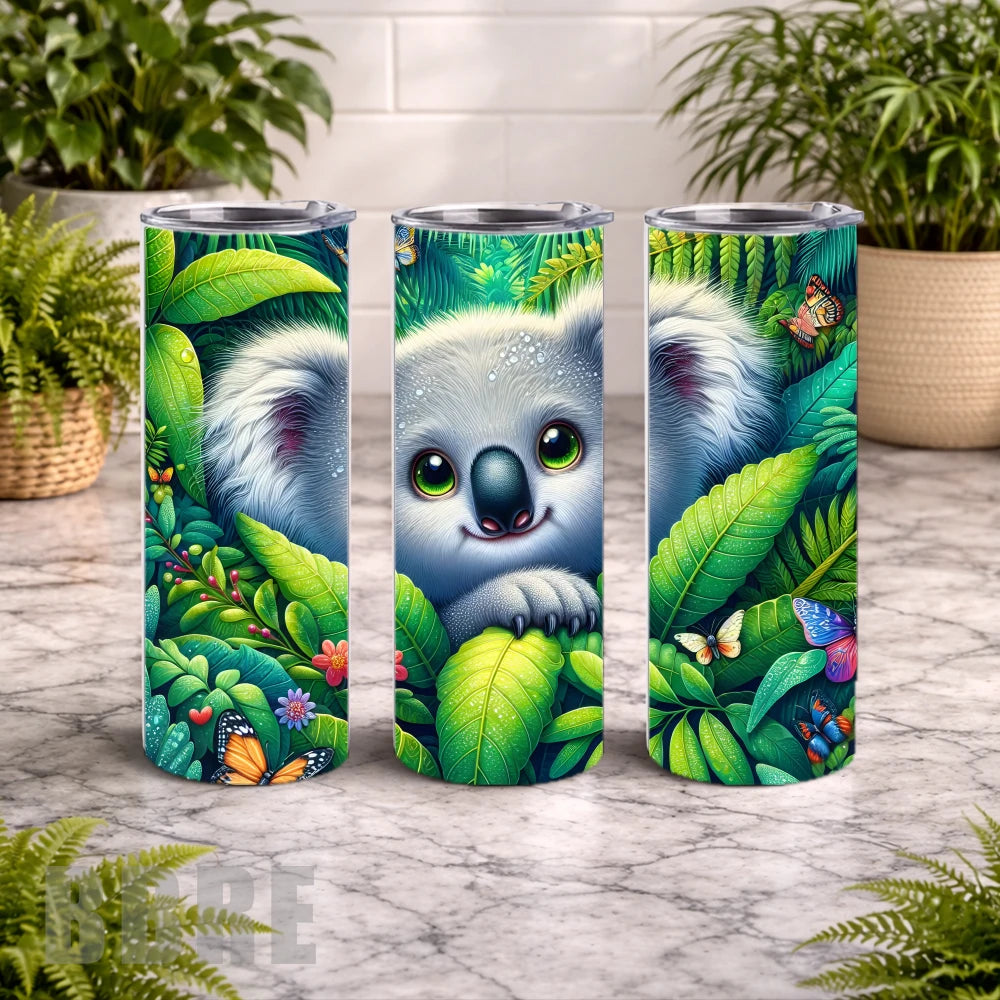 Koala Jungle 20 OZ Wrap Mockup