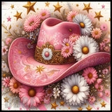 Floral Cowboy Hat 20 OZ Sublimation Wrap