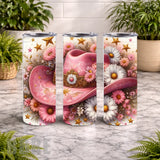 Floral Cowboy Hat 20 OZ Wrap Mockup