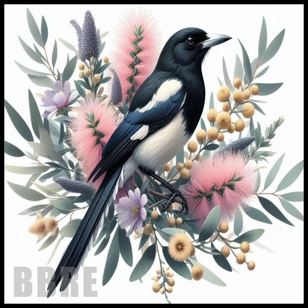 Floral Magpie 20 OZ Sublimation Wrap