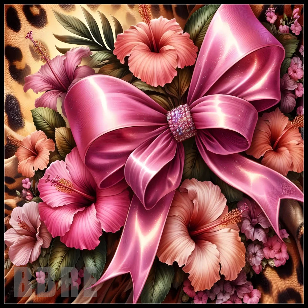 Floral Bow 20 OZ Sublimation Wrap