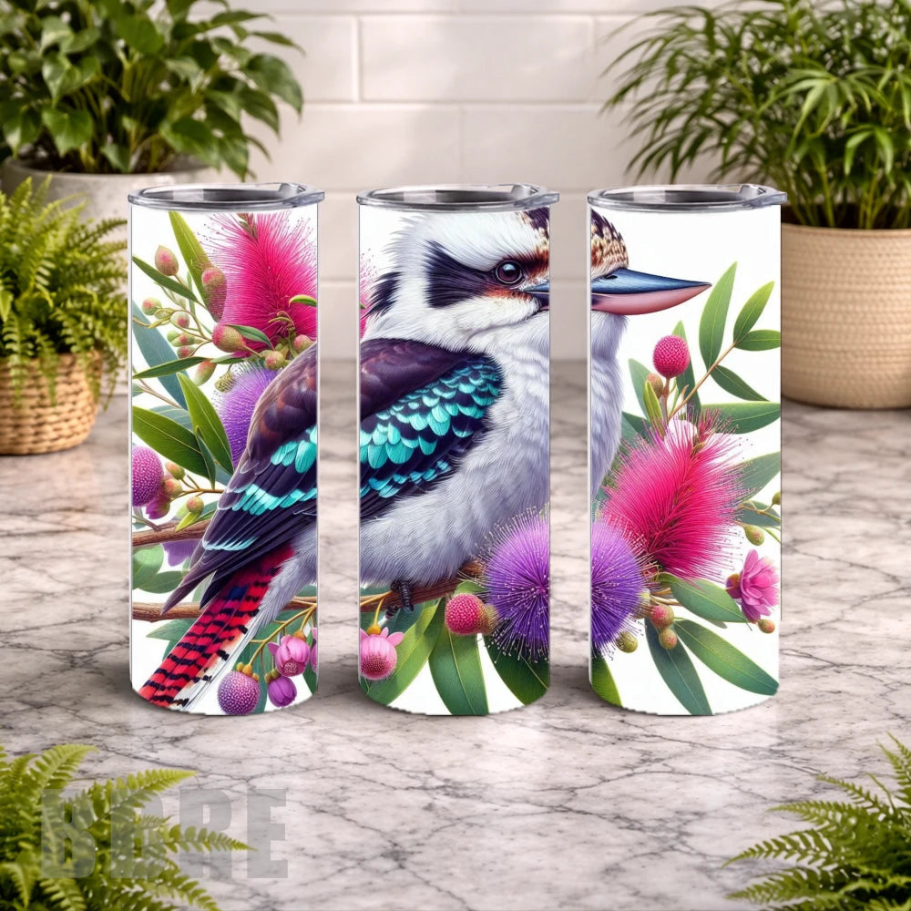 Colorful Kookaburra 2 20 OZ Wrap Mockup