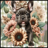 Floral Frenchie 20 OZ Sublimation Wrap