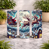 Santa Sleigh 20 OZ Wrap Mockup