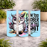 Sober Owl 20 OZ Wrap Mockup