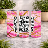 Caffeine Chaos 20 OZ Wrap Mockup