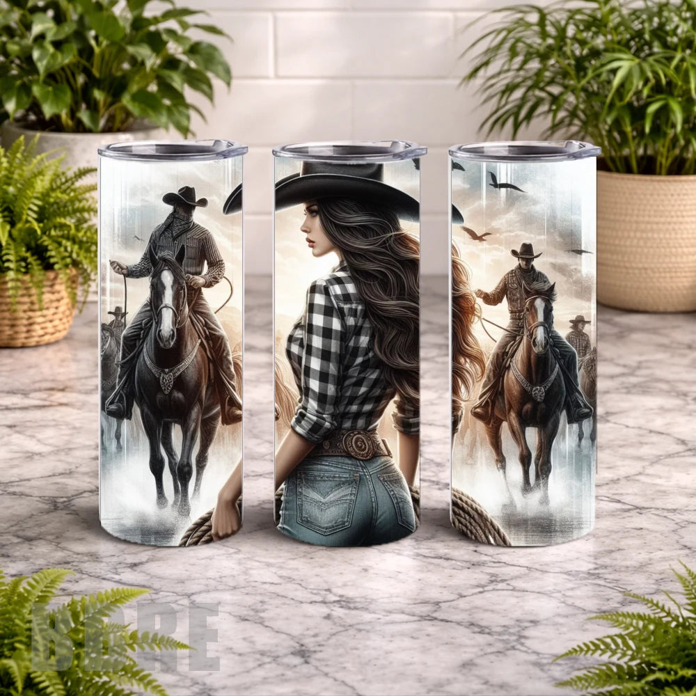 Cowgirl Adventure 20 OZ Wrap Mockup