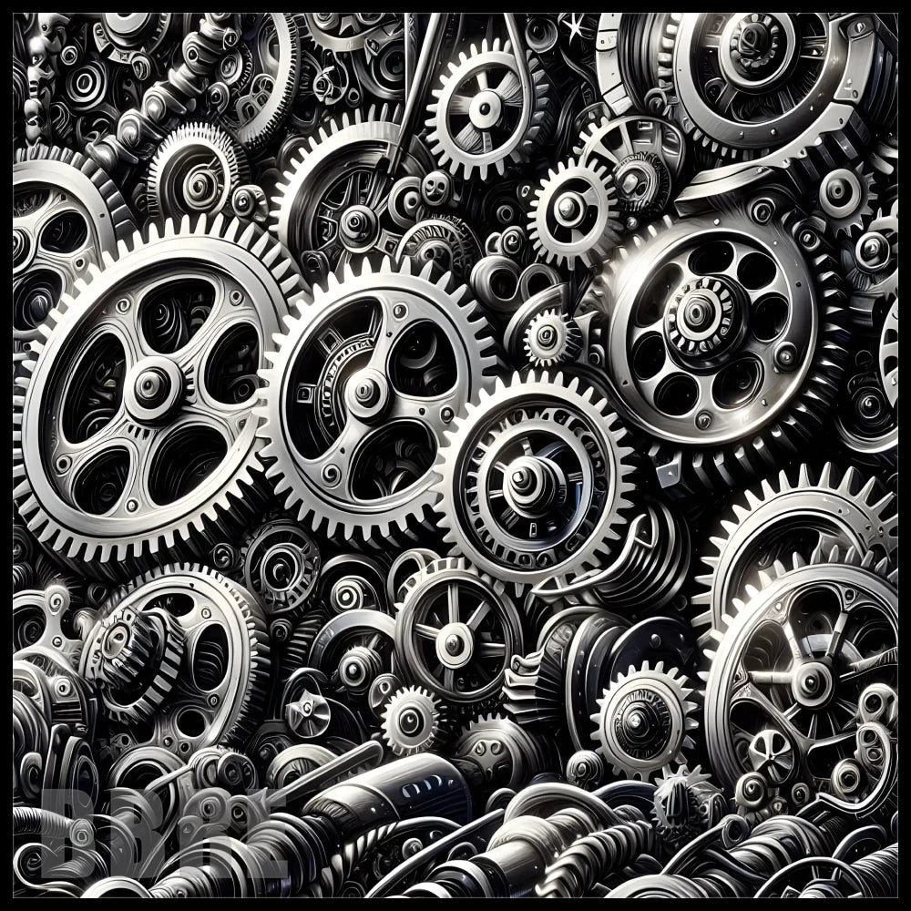 Mechanical Gears 20 OZ Sublimation Wrap