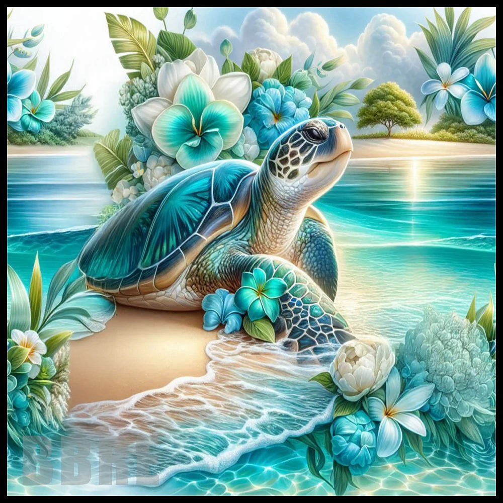 Turtle Paradise 2 20 OZ Sublimation Wrap