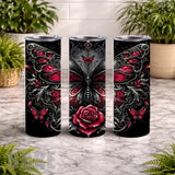 Butterfly Rose 20 OZ Wrap Mockup