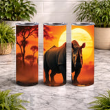 Sunset Rhino 20 OZ Wrap Mockup