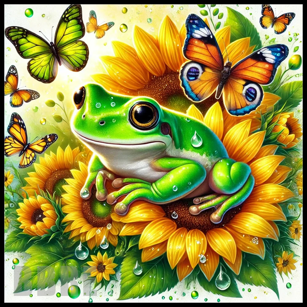 Frog Butterflies 20 OZ Sublimation Wrap