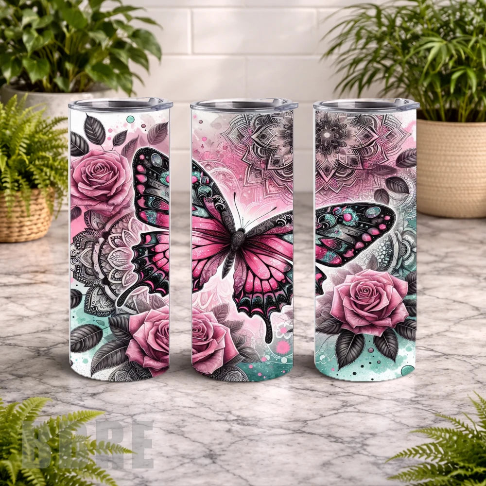 Butterfly Blossom 11 20 OZ Wrap Mockup