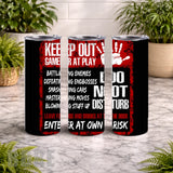 Gamer Warning 20 OZ Wrap Mockup