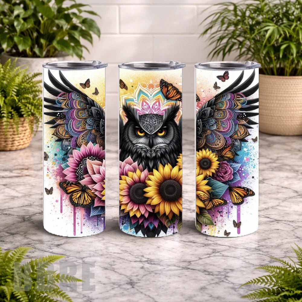 Majestic Owl 20 OZ Wrap Mockup