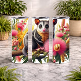 Floral Possum 3 20 OZ Wrap Mockup